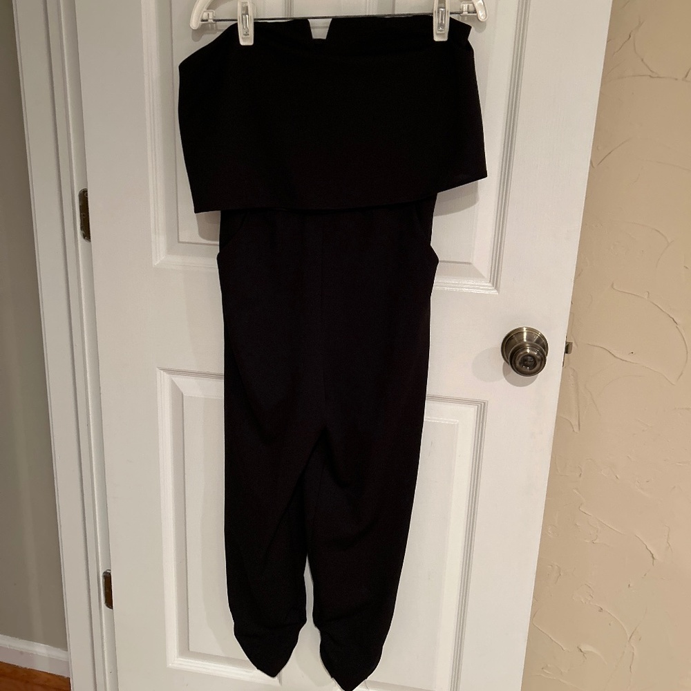 Aqua sleeveless jumpsuit